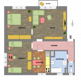 Prodej bytu 3+1 v osobním vlastnictví 84 m², Paceřice