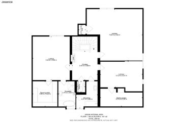 půdorys 2.NP - Prodej domu 306 m², Jesenice