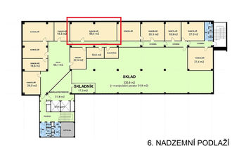 Pronájem kancelářských prostor 59 m², Praha 9 - Horní Počernice