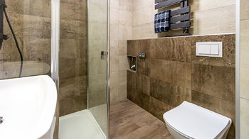 Koupelna - Prodej bytu 2+kk v osobním vlastnictví 44 m², Ústí nad Labem