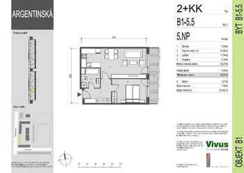 Prodej bytu 2+kk v osobním vlastnictví 51 m², Praha 7 - Holešovice