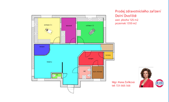 plánek 1 NP - Prodej komerčního prostoru 240 m², Dolní Dvořiště