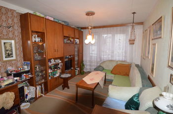 Obývací pokoj  - Prodej bytu 2+1 v osobním vlastnictví 55 m², Brno