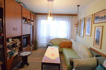 Obývací pokoj - Prodej bytu 2+1 v osobním vlastnictví 55 m², Brno