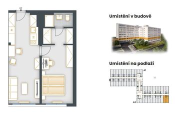 Prodej bytu 2+kk v osobním vlastnictví 46 m², Praha 4 - Chodov