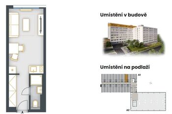 Prodej bytu 1+kk v osobním vlastnictví 23 m², Praha 4 - Chodov