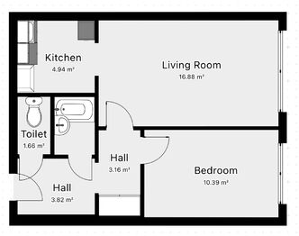 Prodej bytu 2+kk v osobním vlastnictví 42 m², Praha 6 - Ruzyně