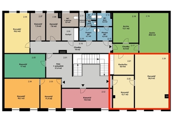 Pronájem kancelářských prostor 56 m², Frýdek-Místek