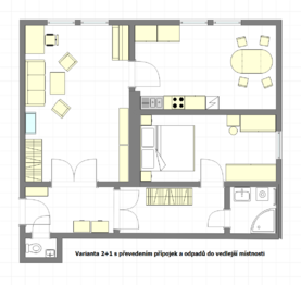 2+1 s přesunutou kuchyní - Prodej bytu 3+kk v osobním vlastnictví 69 m², Praha 1 - Staré Město