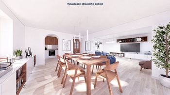  Vizualizace obývacího pokoje - Prodej domu 191 m², Roudnice nad Labem