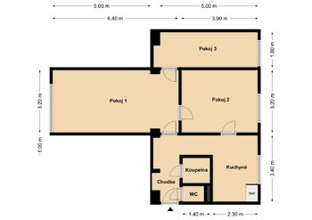 Prodej bytu 3+1 v osobním vlastnictví 55 m², Chomutov