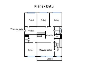 Prodej bytu 5+1 v osobním vlastnictví 110 m², Praha 5 - Stodůlky