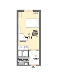 Pronájem bytu 1+kk v osobním vlastnictví 25 m², Havířov