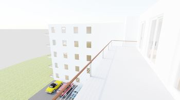 Budova č. 3 - vizualizace 2 - Prodej nájemního domu 860 m², Žatec