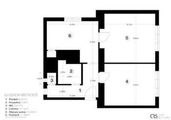 Prodej bytu 2+1 v osobním vlastnictví 62 m², Praha 4 - Modřany