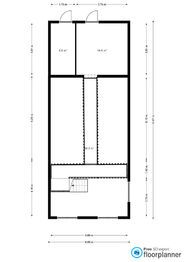 Orientační půdorys - Prodej malého objektu 99 m², Malonty