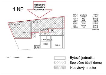 Prodej komerčního prostoru 115 m², Olomouc