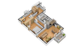 Pronájem bytu 3+kk v osobním vlastnictví 94 m², Hradec Králové