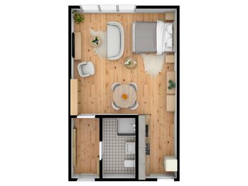 Prodej bytu 1+kk v osobním vlastnictví 45 m², Hradec Králové