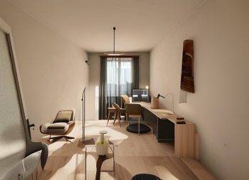 NÁVRH VYTVOŘENÝ POMOCÍ UMĚLÉ INTELIGENCE - Prodej bytu 3+1 v osobním vlastnictví 78 m², Praha 10 - Strašnice