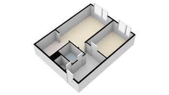 Pronájem bytu 2+kk v družstevním vlastnictví 45 m², Praha 9 - Letňany