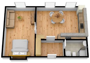 Pronájem bytu 2+kk v osobním vlastnictví 49 m², Brno