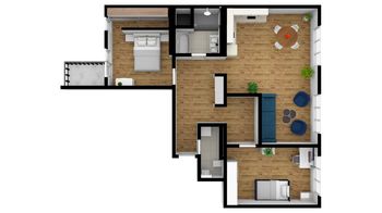 Pronájem bytu 3+kk v osobním vlastnictví 98 m², Hradec Králové