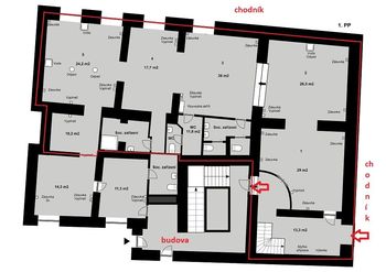 Pronájem obchodních prostor 169 m², Praha 1 - Nové Město