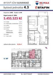 Prodej bytu 2+kk v osobním vlastnictví 57 m², Plzeň