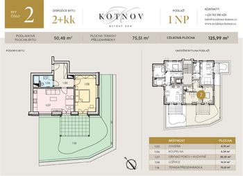 Prodej bytu 2+kk v osobním vlastnictví 50 m², Tábor