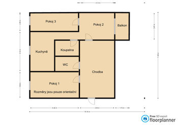 Pronájem bytu 3+1 v osobním vlastnictví 74 m², Rybník
