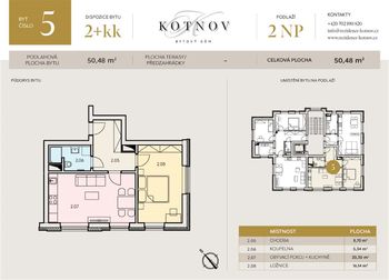 Prodej bytu 2+kk v osobním vlastnictví 50 m², Tábor