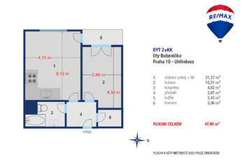 Pronájem bytu 2+kk v osobním vlastnictví 54 m², Praha 10 - Uhříněves