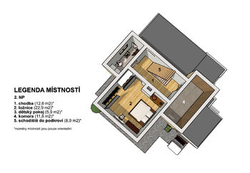 půdorys - Prodej domu 200 m², Železný Brod