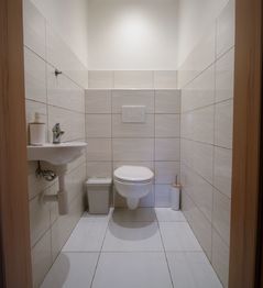 Toaleta - Prodej bytu 2+kk v osobním vlastnictví 93 m², Krupá