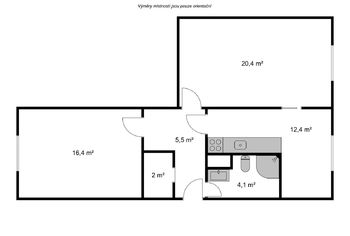 Prodej bytu 2+1 v osobním vlastnictví 65 m², Liberec