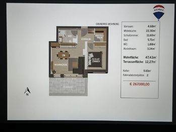 Prodej bytu 1+1 v osobním vlastnictví 47 m², Pfarrwerfen