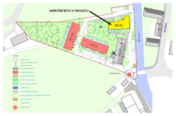 Lokalizace bytu v projektu - Prodej bytu 2+kk v osobním vlastnictví 55 m², Čáslav
