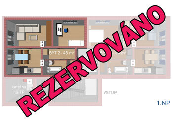 Prodej bytu 2+1 v osobním vlastnictví 52 m², Kopřivnice