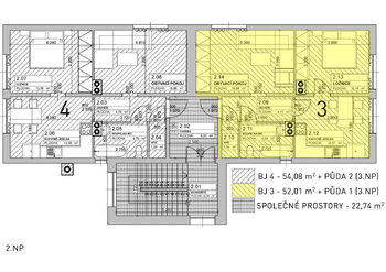 Prodej bytu 2+1 v osobním vlastnictví 104 m², Vražné