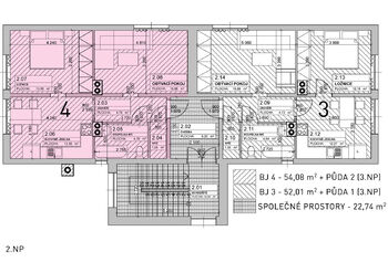 Prodej bytu 2+1 v osobním vlastnictví 106 m², Vražné