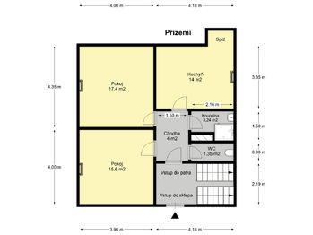 PŮDORYS 2. PATRO - Prodej domu 190 m², Nymburk