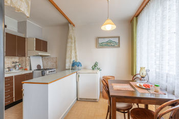 Kuchyň - Prodej bytu 1+1 v osobním vlastnictví 47 m², Praha 9 - Prosek