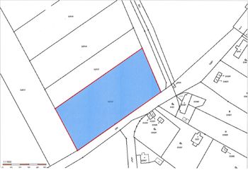 1. Katastrální mapa pozemku - Prodej pozemku 6356 m², Frýdek-Místek 