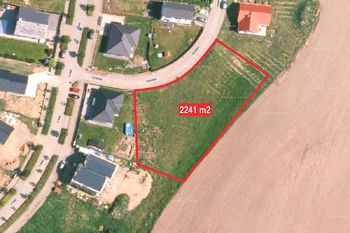 Letecký snímek - velké měřítko - Prodej pozemku 2241 m², Nová Ves pod Pleší