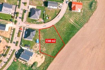 Letecký snímek - velké měřítko - Prodej pozemku 1300 m², Nová Ves pod Pleší
