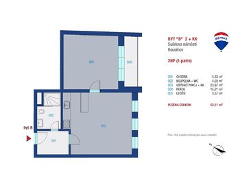 Pronájem bytu 2+kk v osobním vlastnictví 49 m², Rousínov