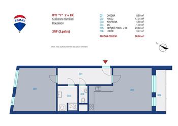 Pronájem bytu 2+kk v osobním vlastnictví 57 m², Rousínov