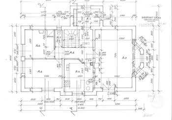 půdorys přízemí - Prodej pozemku 1379 m², Lány