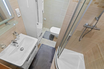 Koupelna se sprchovým koutem - Prodej bytu 2+1 v družstevním vlastnictví 44 m², Ústí nad Labem